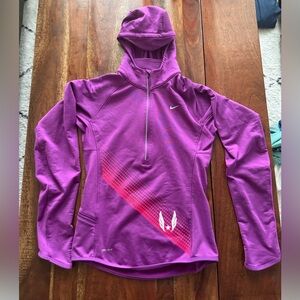 Nike Women's USATF Magenta Performance Hoodie